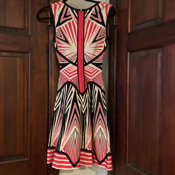 RARE Herver Lenger Fit & Flare Designer Dress - Picture 4 of 8